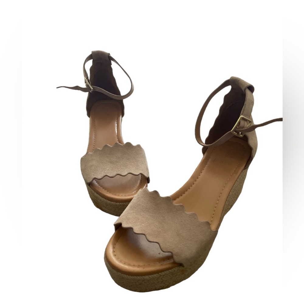 J. Crew Tan Wedges